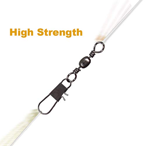 250Pcs Bearing Barrel Swivel Fishing Accessories Stainless Steel Corrosion Resistance