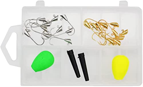 Trout Magnet Original 142pcs Trout Fishing Gear Kit-120pc Grub Lures w/ Neon Bait