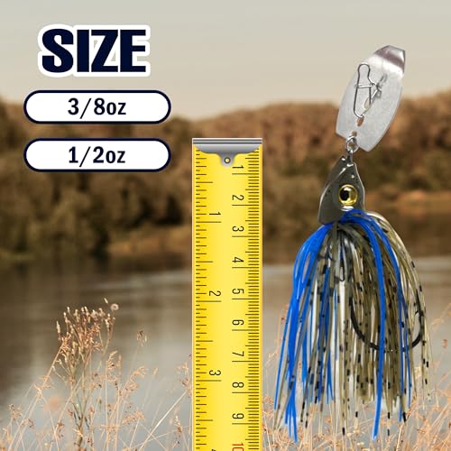 2pcs Tungsten Bladed Jig Heads for Fishing - Swimbait Fishing Jigs for Large & Smallmouth Bass