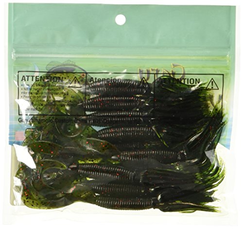 1pc 4" Double Tail Hula Grub Bait w/ Senko-style body & Free-flowing Tentacles - Soft Plastic Lure
