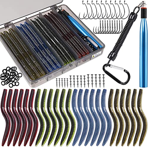 Wacky Worm Fishing Lure Kit