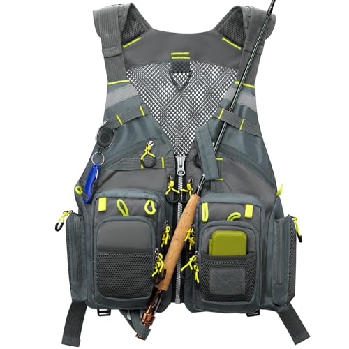 Vest with Multi-Pockets Reflective Stripes