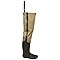 Bull Frogg 3-ply PVC Canvas Waterproof Fishing Bootfoot Hip Wader for Fishing-Size 9
