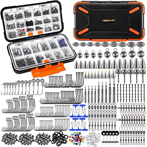 264/397pcs Organized Fishing Tackle Box with Tackle