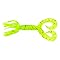Double Tail Hula Grub Soft Plastic Fishing Bait w/ Free-flowing Rubber Tentacles