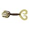Double Tail Hula Grub Soft Plastic Fishing Bait w/ Free-flowing Rubber Tentacles