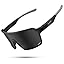 Polarized Sports Sunglasses for Men Women, Big Size, UV400 Protection Sun Glasses