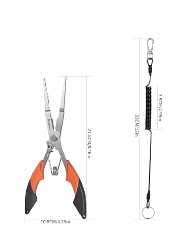 Fishing Gear,Hook Remover Fishing Pliers,Stainless Steel Fishing Tools,Multitool for Saltwater Freshwater