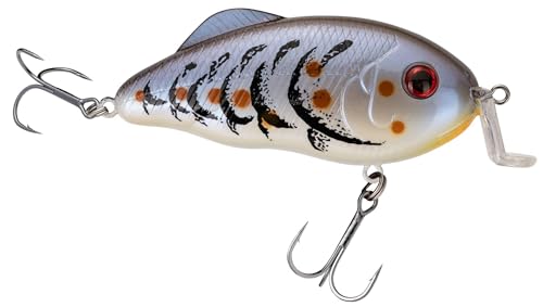 Hybrid Hunter Shallow Jr. Fishing Lure,Shallow Diving Crankbait,90-Degree Bill,3D Eyes