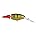 2pcs Flicker Shad Jointed Crankbait, Red Tiger, 1/3 oz, 2 3/4in, 7'-9' Dive Depth