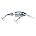 2pcs Flicker Shad Jointed Crankbait, Red Tiger, 1/3 oz, 2 3/4in, 7'-9' Dive Depth
