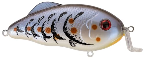 Hybrid Hunter Shallow Jr. Fishing Lure,Shallow Diving Crankbait,90-Degree Bill,3D Eyes