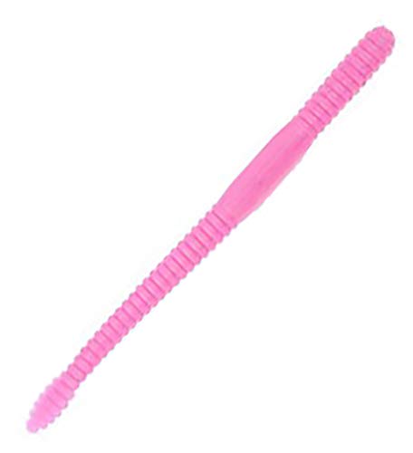 PowerBait Floating Steelhead Fishing Worm Bubblegum, 4" (13 Count)