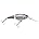 2pcs Flicker Shad Jointed Crankbait, Red Tiger, 1/3 oz, 2 3/4in, 7'-9' Dive Depth