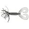Double Tail Hula Grub Soft Plastic Fishing Bait w/ Free-flowing Rubber Tentacles