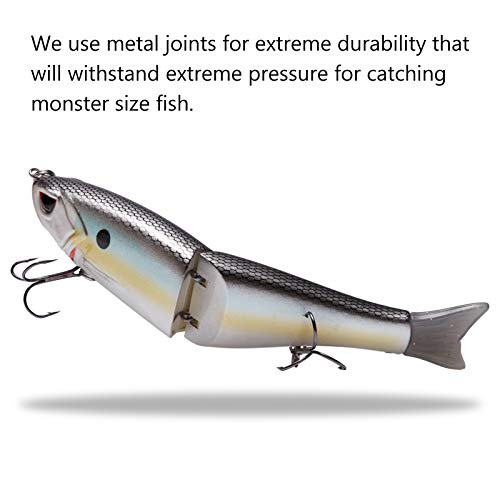 SwimShad Glide Baits Jointed Swimbait Bass Pike Salmon Trout Muskie Fishing Lure