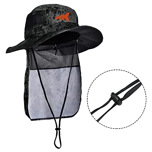 KastKing UPF 50 Boonie Hat Fishing Hat with Removable Neck Flap Sun Hats for Men