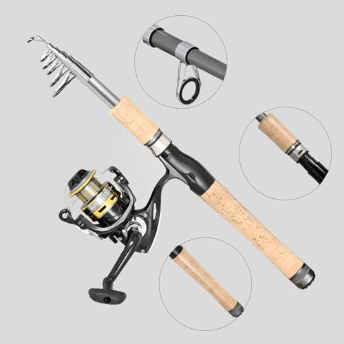 Fishing Pole Combo Set, 2.1m/6.89ft 145pcs Fishing Accessories Kit