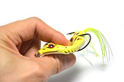 Topwater Frog Crankbait Tackle,Crank Bait Bass Soft Swimbait Lures