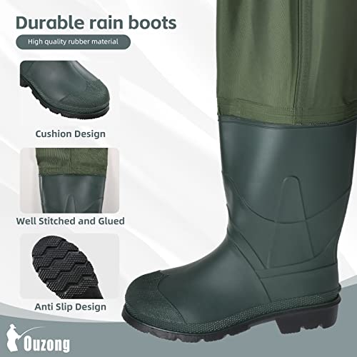 Kids Chest Waders for Toddler,Children Waterproof Youth Fishing Waders w/ Insulated Boots-6-7 yrs old