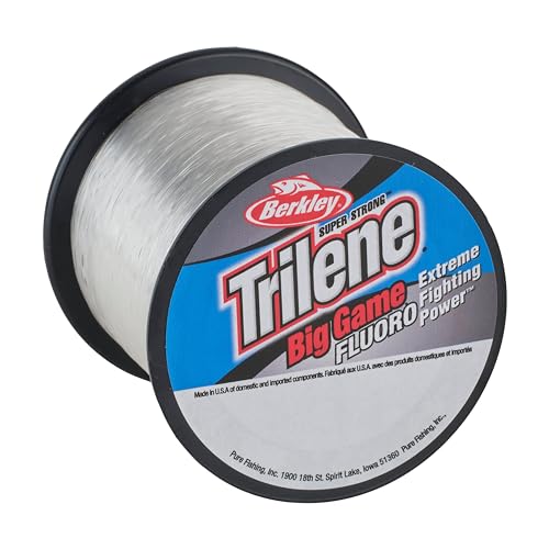 Trilene Big Game Fluorocarbon Fishing Line – 100% Clear Fluorocarbon, Abrasion Resistant, Strong Knot Strength