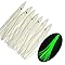 20pcs Squid Skirts Fishing Saltwater Glow Trolling Squid Swimbait Lures,Luminous Octopus Skirts