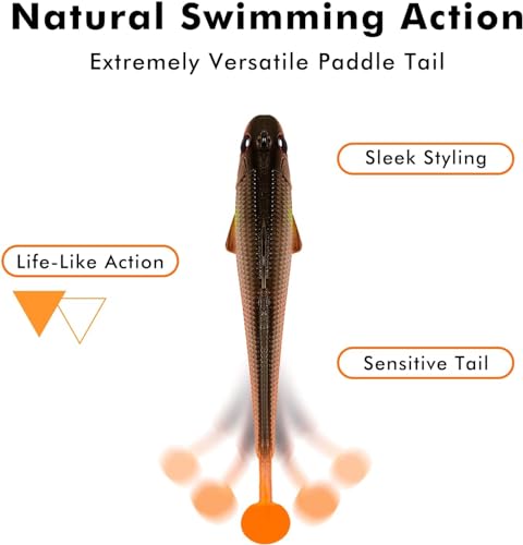 Pre-Rigged Soft Fishing Lures,Well-Made Easy Catching Lures for Family Fishing