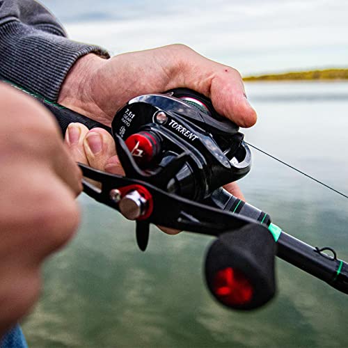 Torrent Baitcaster Fishing Reel,18LB Carbon Fiber Drag Baitcasting Reel,Magnetic Braking System