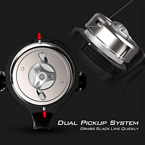 Brutus Spincast Fishing Reel,Easy to Use Push Button Casting Design