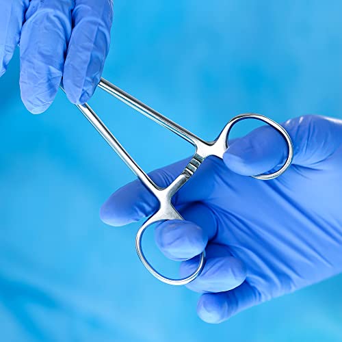 Versatile Angling Tools w/ 2pc 5" Fishing Forceps Set - Stainless Steel,Curved & Straight Hemostats