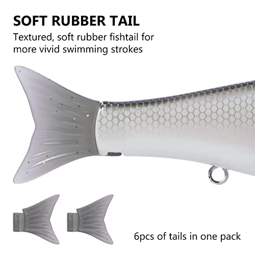 SwimShad Glide Baits Jointed Swimbait Bass Pike Salmon Trout Muskie Fishing Lure