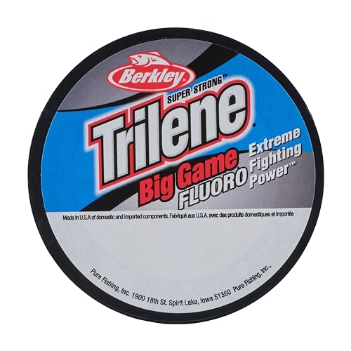 Trilene Big Game Fluorocarbon Fishing Line – 100% Clear Fluorocarbon, Abrasion Resistant, Strong Knot Strength