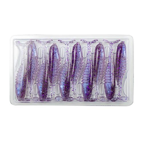 Slab Hunt'R Soft Plastic Crappie Rattle Fishing Lure, 2.25 Inches, Pack of 10