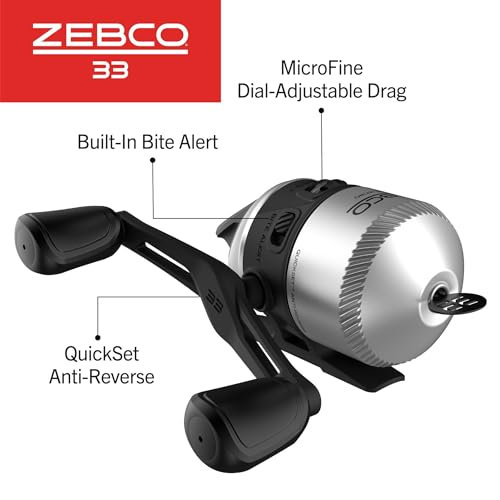 Spincast Fishing Reel,Changeable Right/Left-Hand Retrieve w/ Zebco Cajun Line