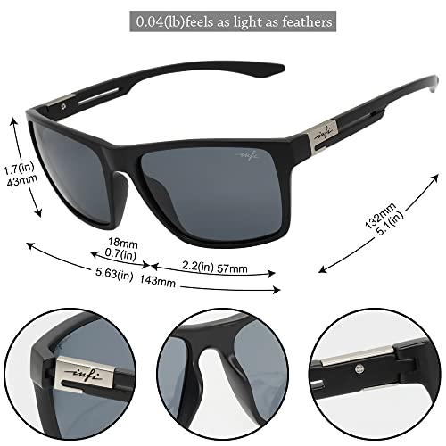 Fishing Polarized Sunglasses for Men Driving Running Golf Sports Glasses Square