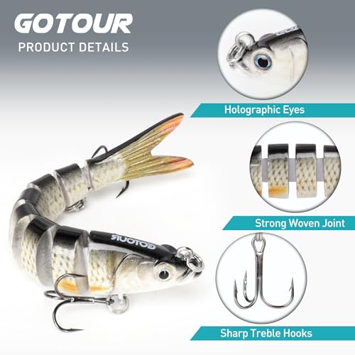 Fishing Lures for Freshwater or Saltwater,Easy to Use for Family Fishing Beginner