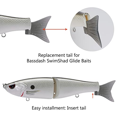 SwimShad Glide Baits Jointed Swimbait Bass Pike Salmon Trout Muskie Fishing Lure