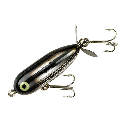 Torpedo Prop-Bait Topwater Fishing Lure w/ Spinner Action & 2 Super-sharp Hook