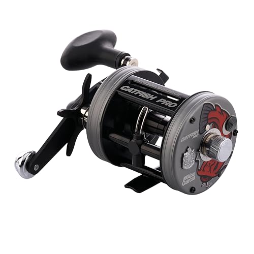 Ambassadeur Baitcast Round Fishing Reel w/ 4 Stainless Steel Ball Bearings + 1 Roller Bearing