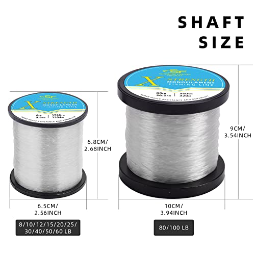 Monofilament Fishing Line Premium Spool X-Strong Mono Nylon Material Leader Line
