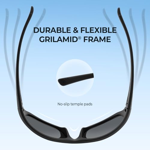 Polarized Sport Sunglasses for Men & Women for Driving Fishing Cycling Running, UV Protection