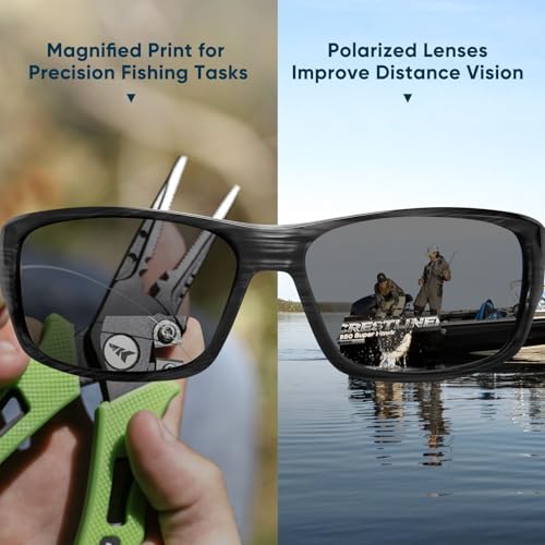Bifocal Polarized Sunglasses, Bi-Focal x1.5 Magnifications, Wrap Sport Reader Sunglasses