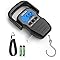 Fish Scale w/ Backlit LCD Display,Upto 110lb/50kg Digital Portable Hanging Fish Weight Scale