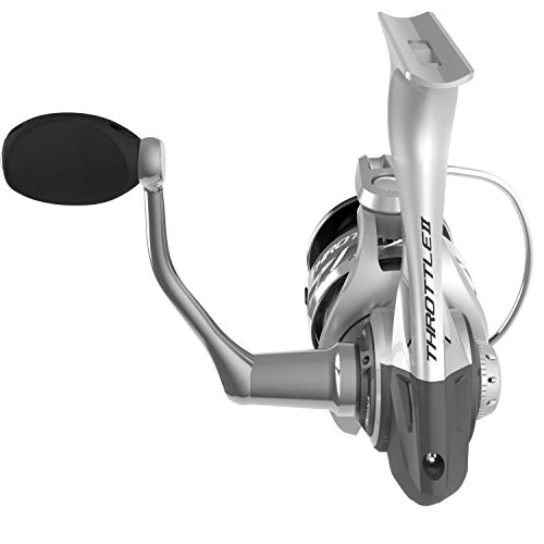 Throttle Spinning Fishing Reel, Dura-Lok Anti-Reverse Clutch,Durable Gear System