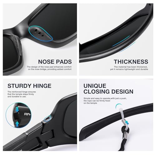 Polarized Sunglasses UV400 Protection for Men's & Women's Fishing, Cycling