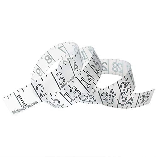 36" Fish Measuring Ruler Sticker | Waterproof Transparent Decal Tape | Made in USA