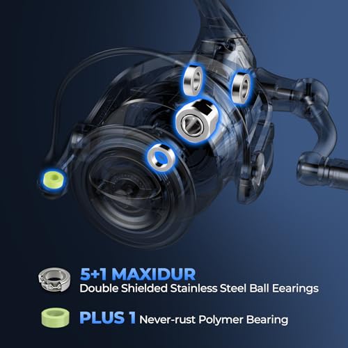 ReKon Saltwater Spinning Fishing Reel – Up to 55LBs Max Drag Big Game Fishing Reel
