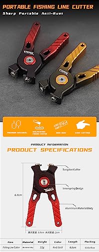 Tungsten Carbide Fishing Line Cutter Portable Mini Fishing line Clipper Nippers Quick Line Cutter