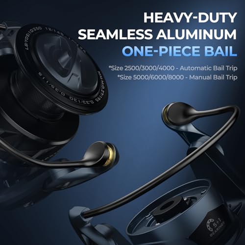 ReKon Saltwater Spinning Fishing Reel – Up to 55LBs Max Drag Big Game Fishing Reel