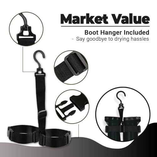 1pc Chest Waders for Kids,Fishing & Hunting Waders w/ Pocket & Wader Hanger